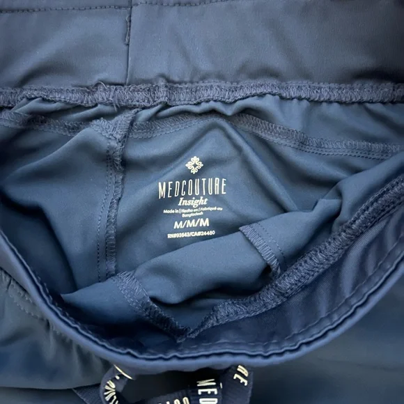 Med Couture Blue Cargo Pants Elastic Waist - Picture 4 of 8